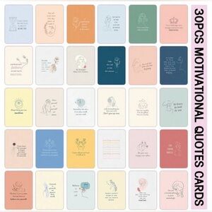 30PCS Motivational Quotes Cards